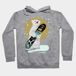 SNOWBOARDER POLAR BEAR Hoodie